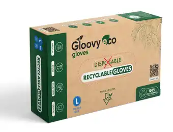 De Online Drogist Gloovy Eco Recyclebare Handschoenen Blauw L aanbieding