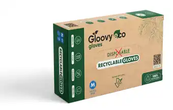 De Online Drogist Gloovy Eco Recyclebare Handschoenen Blauw M aanbieding
