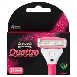 De Online Drogist Wilkinson Quattro Women Scheermesjes aanbieding
