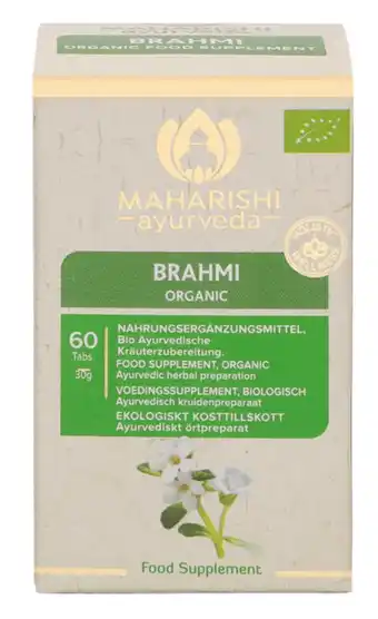 De Online Drogist Maharishi Ayurveda Brahmi Organic Tabletten aanbieding