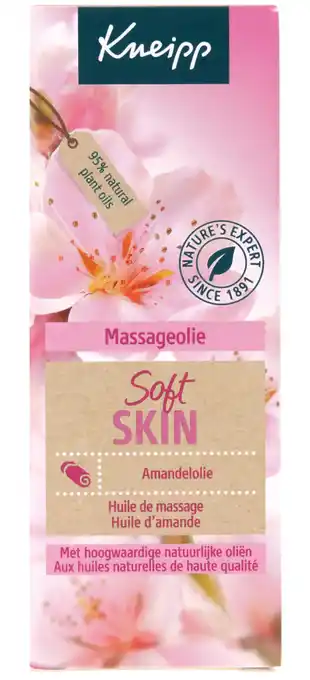 De Online Drogist Kneipp Skin Soft Amandel Massageolie aanbieding