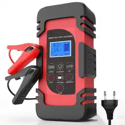 ANWB Strex Acculader 12/24V 4/6/8A Rood aanbieding