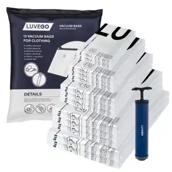 ANWB Luvego Vacuümzakken voor Kleding 13-Pack aanbieding