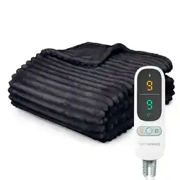 ANWB Seranova Elektrische Deken XXL 180x160 cm Antraciet aanbieding