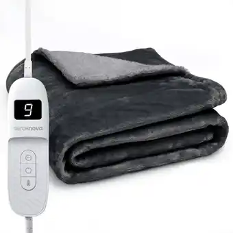 ANWB Seranova Elektrische Deken XXL 180x160 cm Antraciet aanbieding