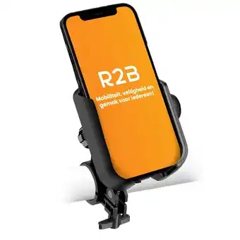 ANWB R2B Robuuste Telefoonhouder Fiets en Scooter Zwart aanbieding