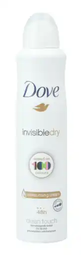 De Online Drogist Dove Invisible Dry Deodorant Spray aanbieding