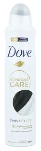 De Online Drogist Dove Invisible Dry Deodorant Spray aanbieding