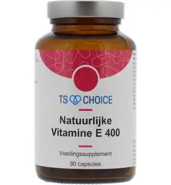 De Online Drogist TS Choice Natuurlijke Vitamine E 400 Capsules aanbieding