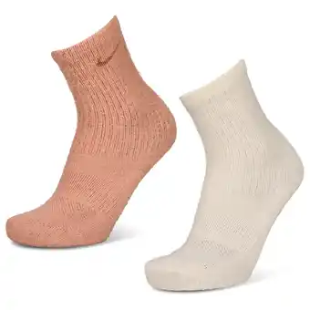 Foot Locker Nike Everyday + Cushioned Crew 2 Pack Sokken Unisex - Beige - Maat 34 - 38 - Katoen aanbieding