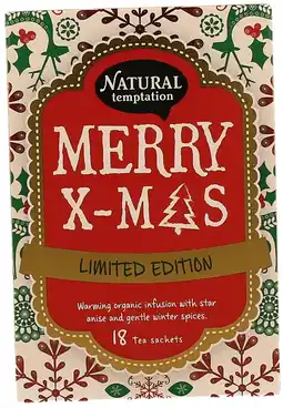 De Online Drogist Natural Temptation Merry X-mas Thee aanbieding