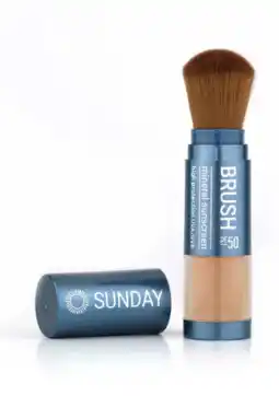 De Online Drogist Sunday Brush Mineral Sunscreen Powder SPF50 Medium aanbieding