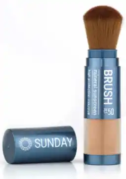 De Online Drogist Sunday Brush Mineral Sunscreen Powder SPF50 Medium aanbieding