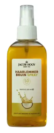 De Online Drogist Jacob Hooy Haarlemmerbruin Spray SPF50 aanbieding