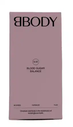 De Online Drogist BBODY Blood Sugar Balance Capsules aanbieding