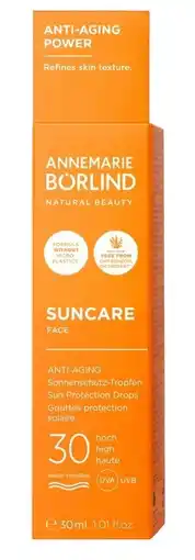 De Online Drogist Annemarie Borlind Suncare Face Anti-Aging Sun Protection Drops SPF30 aanbieding