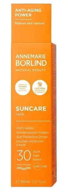 De Online Drogist Annemarie Borlind Suncare Face Anti-Aging Sun Protection Drops SPF30 aanbieding