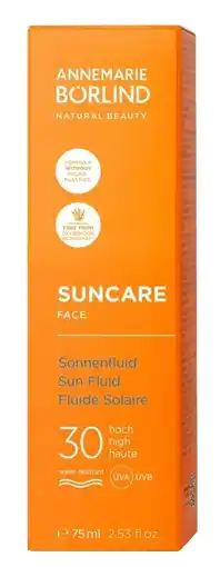 De Online Drogist Annemarie Borlind Suncare Face Sun Fluid SPF30 aanbieding