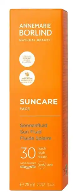 De Online Drogist Annemarie Borlind Suncare Face Sun Fluid SPF30 aanbieding