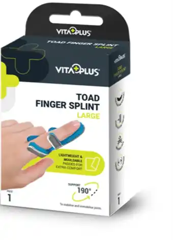 De Online Drogist Vitaplus Toad Finger Splint Large aanbieding