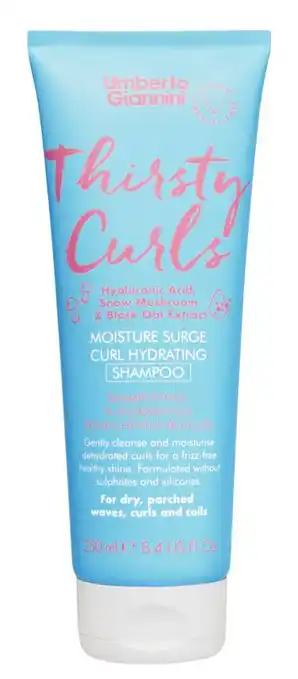 De Online Drogist Umberto Giannini Thirsty Curls Hydrating Shampoo aanbieding