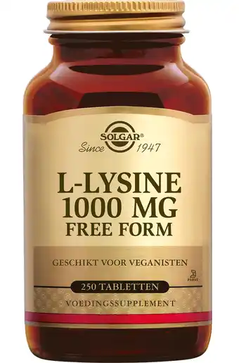 De Online Drogist Solgar L-Lysine 1000 mg Tabletten aanbieding