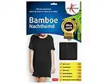 De Online Drogist Lucovitaal Bamboe Nachthemd Zwart L aanbieding