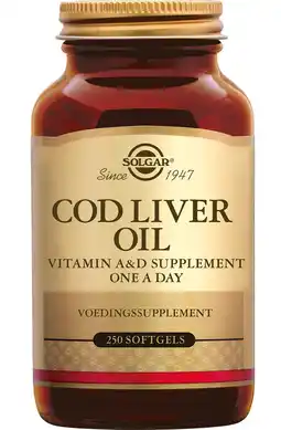 De Online Drogist Solgar Cod Liver Oil (Levertraan) Softgels aanbieding