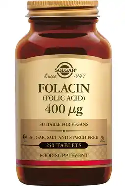 De Online Drogist Solgar Folacin (Foliumzuur) 400 mcg Tabletten aanbieding