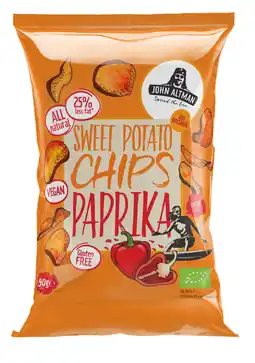 De Online Drogist John Altman Sweet Potato Chips Paprika Bio aanbieding