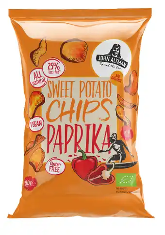 De Online Drogist John Altman Sweet Potato Chips Paprika Bio aanbieding