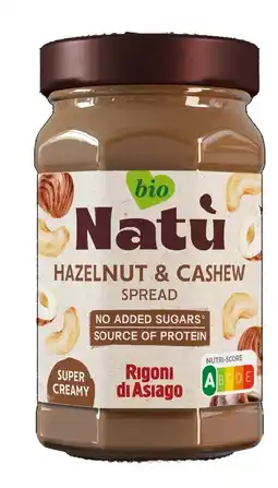 De Online Drogist Natù Hazelnut & Cashew Spread No Added Sugars aanbieding