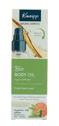 De Online Drogist Kneipp Bio Body Oil Grapefruit en Olijf Saffloer aanbieding