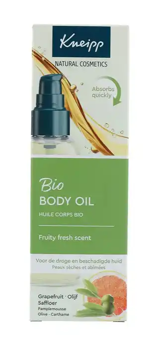 De Online Drogist Kneipp Bio Body Oil Grapefruit en Olijf Saffloer aanbieding