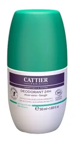 De Online Drogist Cattier Deodorant 24H Aloë Vera 0% Alcohol aanbieding
