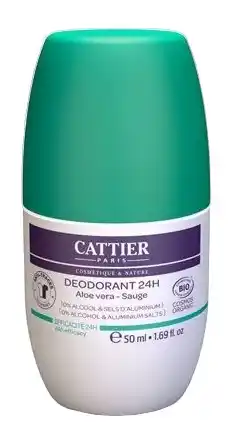 De Online Drogist Cattier Deodorant 24H Aloë Vera 0% Alcohol aanbieding
