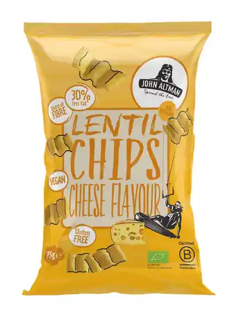 De Online Drogist John Altman Lentil Chips Cheese Flavour Bio aanbieding