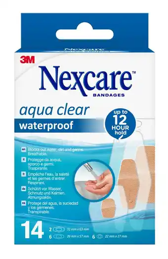 De Online Drogist Nexcare Aqua Clear Waterproof Bandages aanbieding