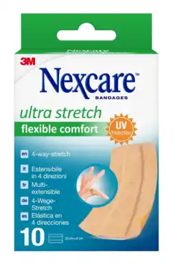De Online Drogist Nexcare Ultra Stretch Flexible Comfort Bandages 10cm x 6cm aanbieding