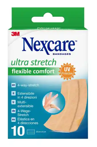 De Online Drogist Nexcare Ultra Stretch Flexible Comfort Bandages 10cm x 6cm aanbieding