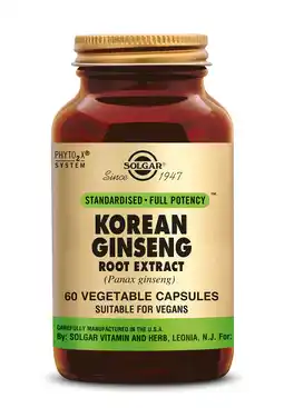 De Online Drogist Solgar Ginseng Korean Root Extract Capsules aanbieding