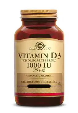 De Online Drogist Solgar Vitamine D-3 1000 IU (25 mcg) Tabletten aanbieding