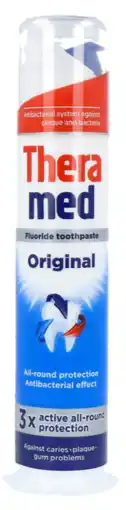 De Online Drogist Theramed Original All-Round Fluoride Tandpasta aanbieding