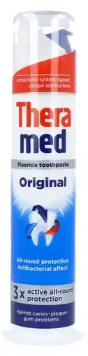 De Online Drogist Theramed Original All-Round Fluoride Tandpasta aanbieding