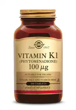 De Online Drogist Solgar Vitamine K-1 100 mcg Tabletten aanbieding