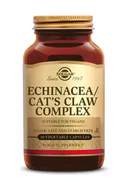 De Online Drogist Solgar Echinacea/Cat's Claw (Katteklauw) Complex Capsules aanbieding
