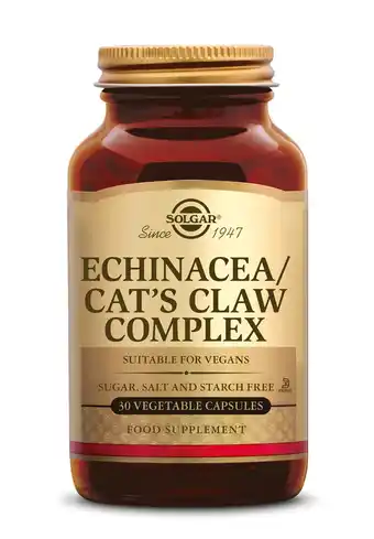 De Online Drogist Solgar Echinacea/Cat's Claw (Katteklauw) Complex Capsules aanbieding