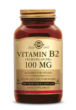 De Online Drogist Solgar Vitamine B-2 100 mg Capsules aanbieding