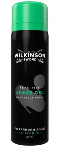 De Online Drogist Wilkinson Shave Gel Sensitive aanbieding