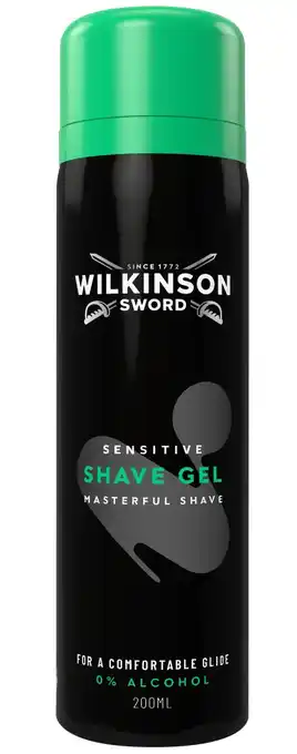 De Online Drogist Wilkinson Shave Gel Sensitive aanbieding